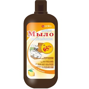 Жидкое мыло хозяйственное Aromika  65% Лимон 1,1 л