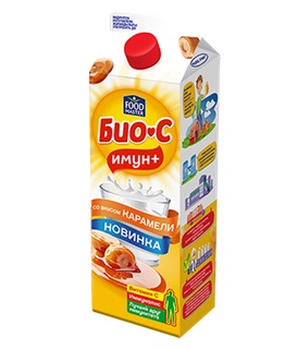 FoodMaster Питьевой йогурт Био-С Имун+ 3,2% 900г Карамель