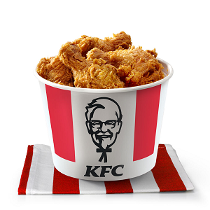 Баскет 12 крылышек + 6 ножки KFC