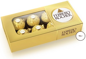 Конфеты Ferrero Rocher шоколадный молочный 75 г