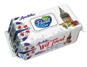 Салфетки влажные Flovell Anatolia, 120шт
