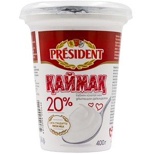 Сметана PRESIDENT 20% 400 г