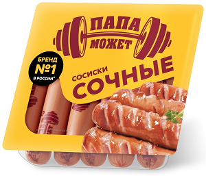 Сосиски Папа Может сочные 410 г
