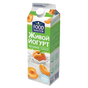 Йогурт питьевой Food Master 900 г Абрикос