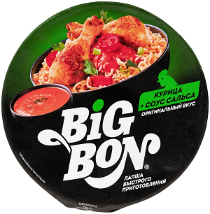 Big Bon лапша курица+соус сальса 85 г