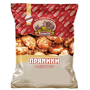 Трапеза пряники медовые 350 г