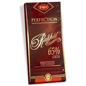 Рахат шоколадная плитка темный  Perfection 65% какао  100 г