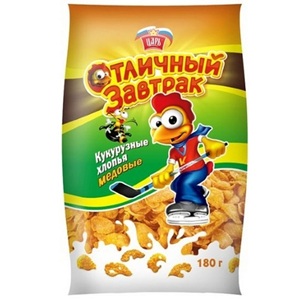 ЦАРЬ хлопья кукурузные хлопья медовые 180 г