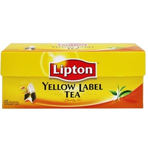 Чай Lipton Yellow Label черный гранулированный 25 пакетиков