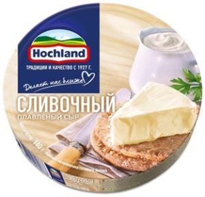 Сыр Hochland плавленый сливочный 55% 140 г