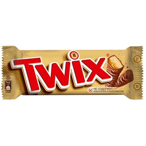 Twix печенье и карамель шоколадный батончик молочный 55 г