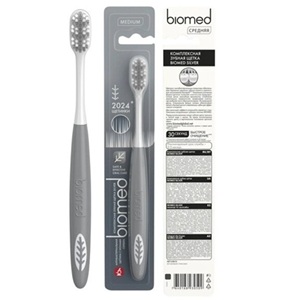 Зубная щетка Biomed Silver Medium средняя 1 шт