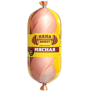 Колбаса Папа Может мясная вареный 400 г