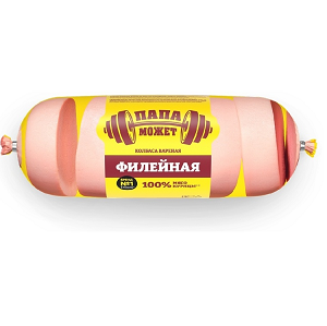 Колбаса Папа Может филейная вареная 1 кг