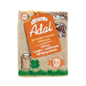 Adal масло сладко-сливочное 82,5% 180 гр