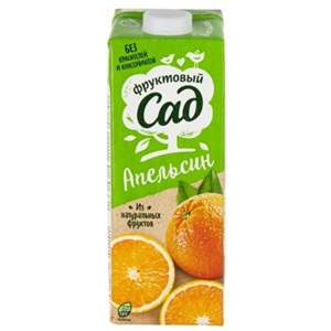 Напиток Фруктовый сад нектар апельсин 0.95 л
