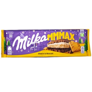 Milka MMMAX Choco & Biscuit шоколадная плитка молочный 300 гр