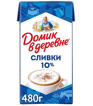 Домик в деревне сливки 10% 480 г