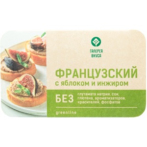 Паштет Галерея вкуса с яблоком и инжиром французский 146 гр