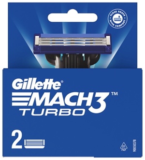 Gillette Mach 3 Turbo сменные кассеты 2 шт