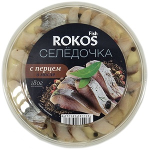 Сельдь Rokos Fish c перцем в масле 180 г