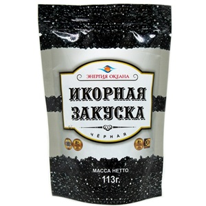 Икорная закуска Энергия Океана икра черная из морских водорослей 113 г
