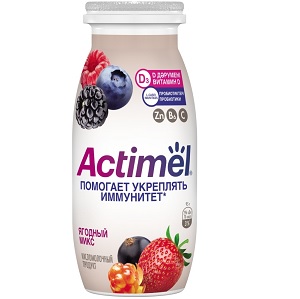Йогурт Actimel ягодный микс 1.5% 95 г