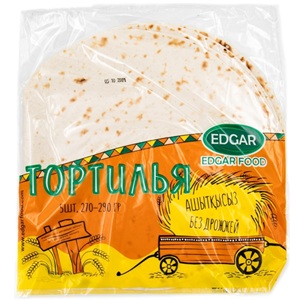 Edgar тортилья без дрожжей 270-290 г 5 шт