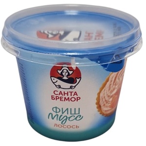 Санта Бремор закуска с морепродуктами фиш мусс лосось 140 г