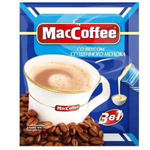 Кофе растворимый MacCoffee со вкусом сгущенного молока порошковый 20 г
