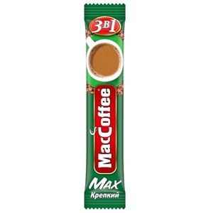 Кофе растворимый MacCoffee 3 в 1 Крепкий порошковый 16 г
