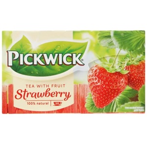 Чай Pickwick черный листовой с клубникой 20 пакетиков