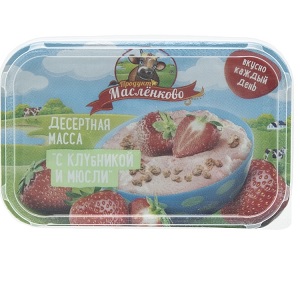 Масленково творожная масса клубника, мюсли  20% 350 г
