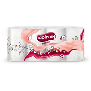 Полотенца бумажные  PAPIRONE Premium 4 шт