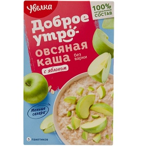 Увелка каша овсяная с яблоком 5×40 г