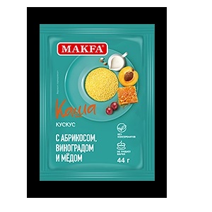 Makfa каша кускус с абрикосом и виноградом