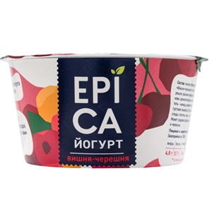 Йогурт EPICA вишня, черешня 4.8% 130 г