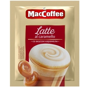Кофе растворимый MacCoffee Latte al caramello порошковый 22 г