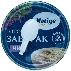 Йогурт Nәtige Pro готовый завтрак натуральный, злаки 2.5% 140 г