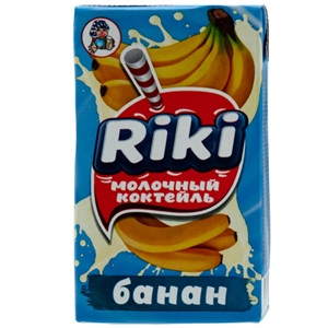 Riki молочный коктейль банан 250 г