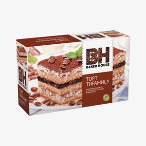 Торт Baker House тирамису, бисквитный 350 г