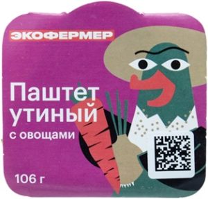 Паштет Экофермер паштет утиный с овощами 106 г