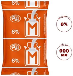 АЯ молокосодержащий продукт 6% 900 мл