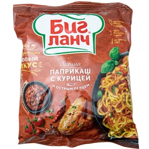 Биг Ланч лапша паприкаш с курицей и острым перцем 75 г