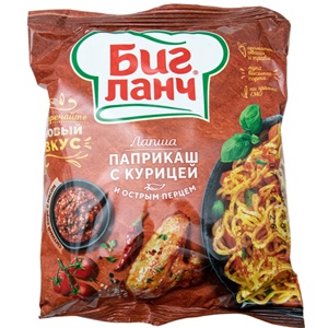 Биг Ланч лапша паприкаш с курицей и острым перцем 75 г