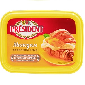 Сыр PRESIDENT маасдам плавленый маасдам 45% 200 г