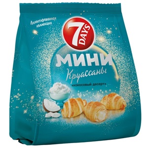 7 Days мини-круассан Кокосовый десерт 265 г